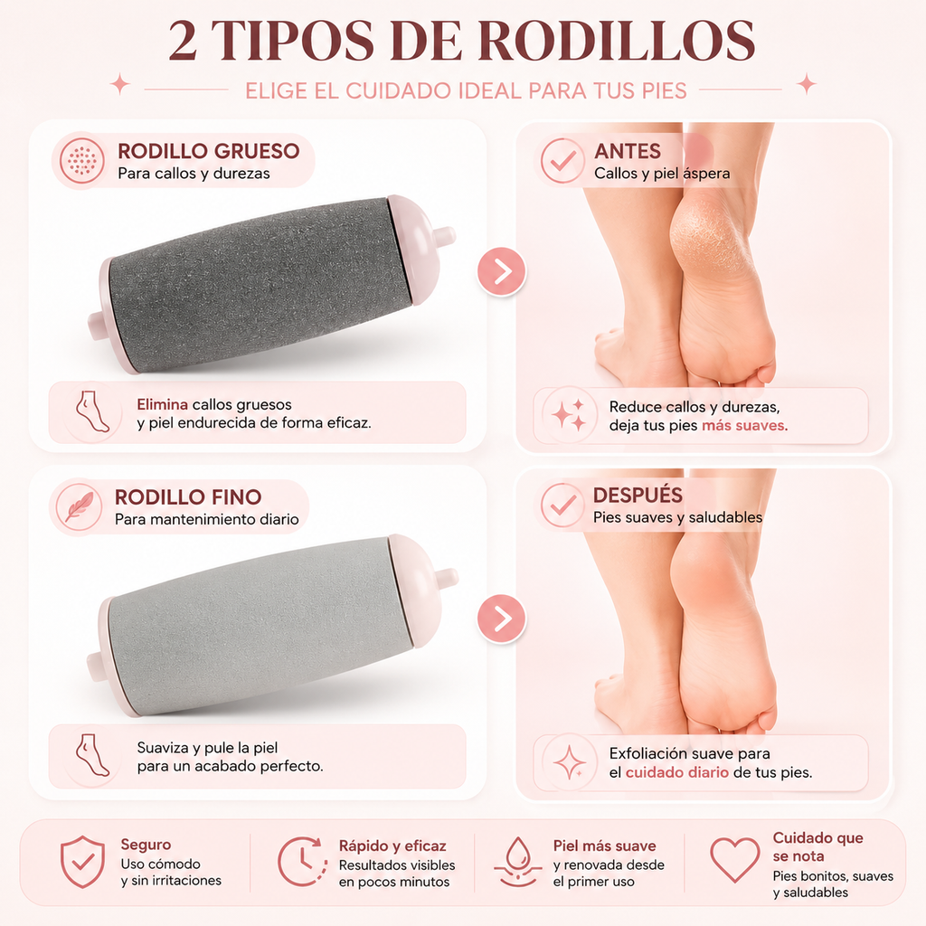 Removedor De Callos Electrico Usb Recargable Quitacallos