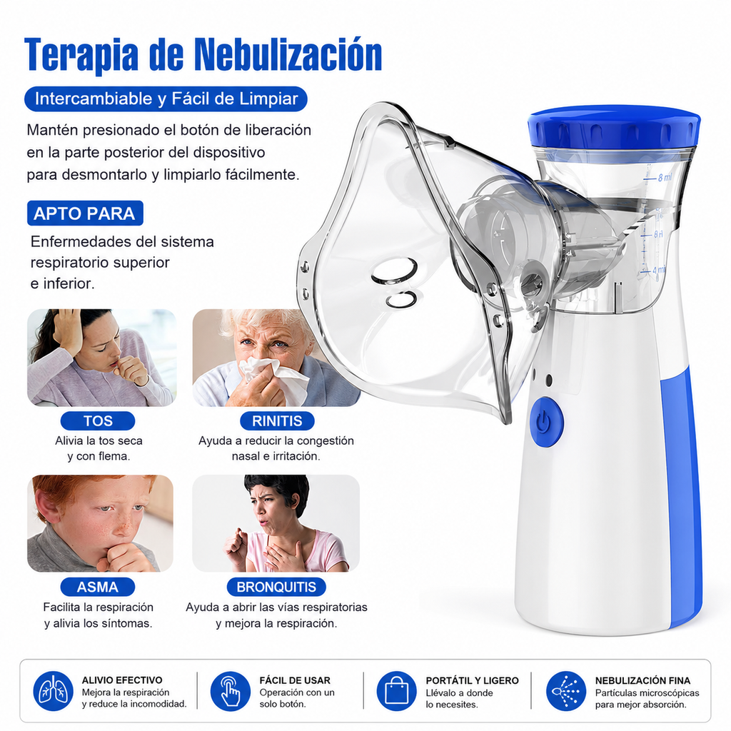 Nebulizador Portátil Silencioso