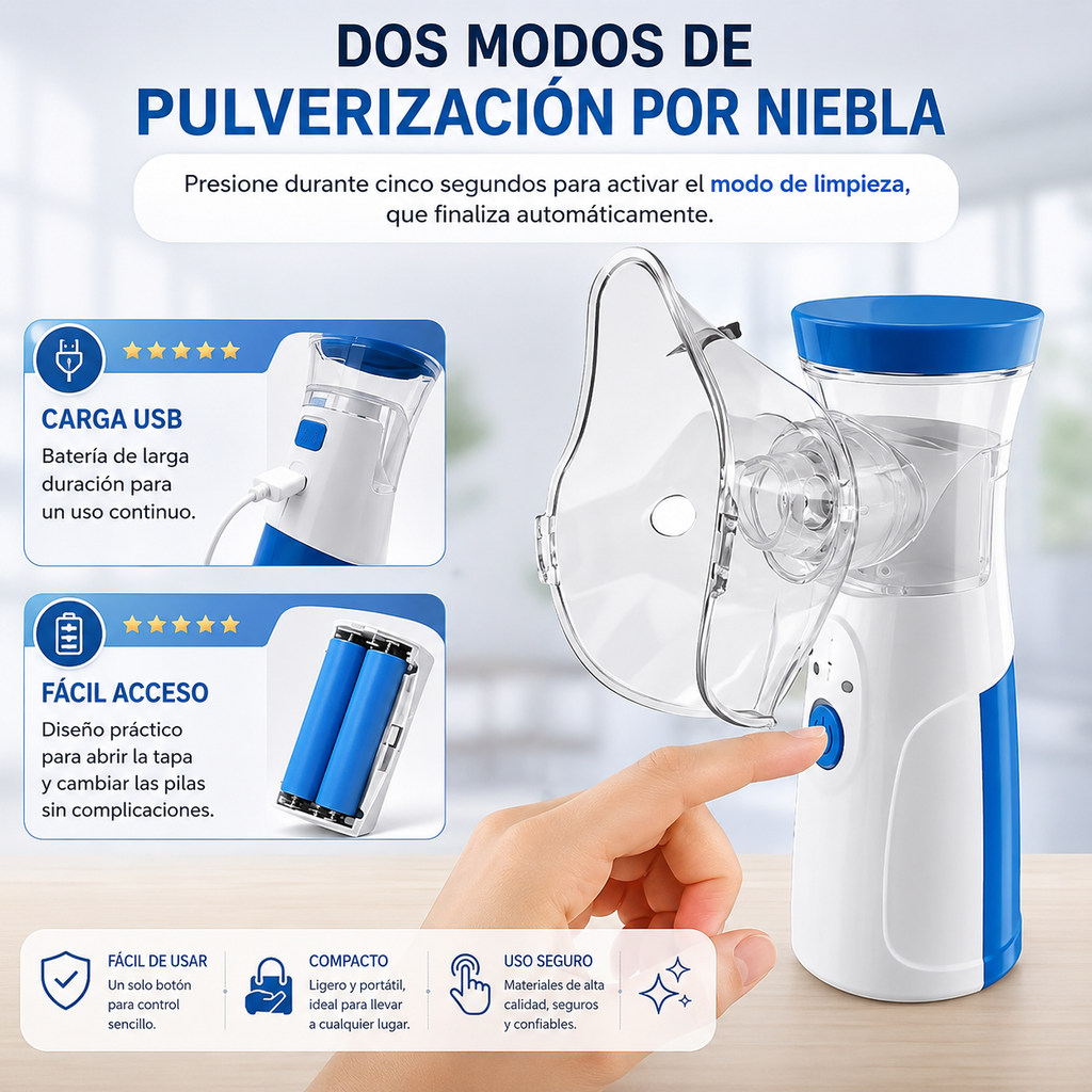 Nebulizador Portátil Silencioso