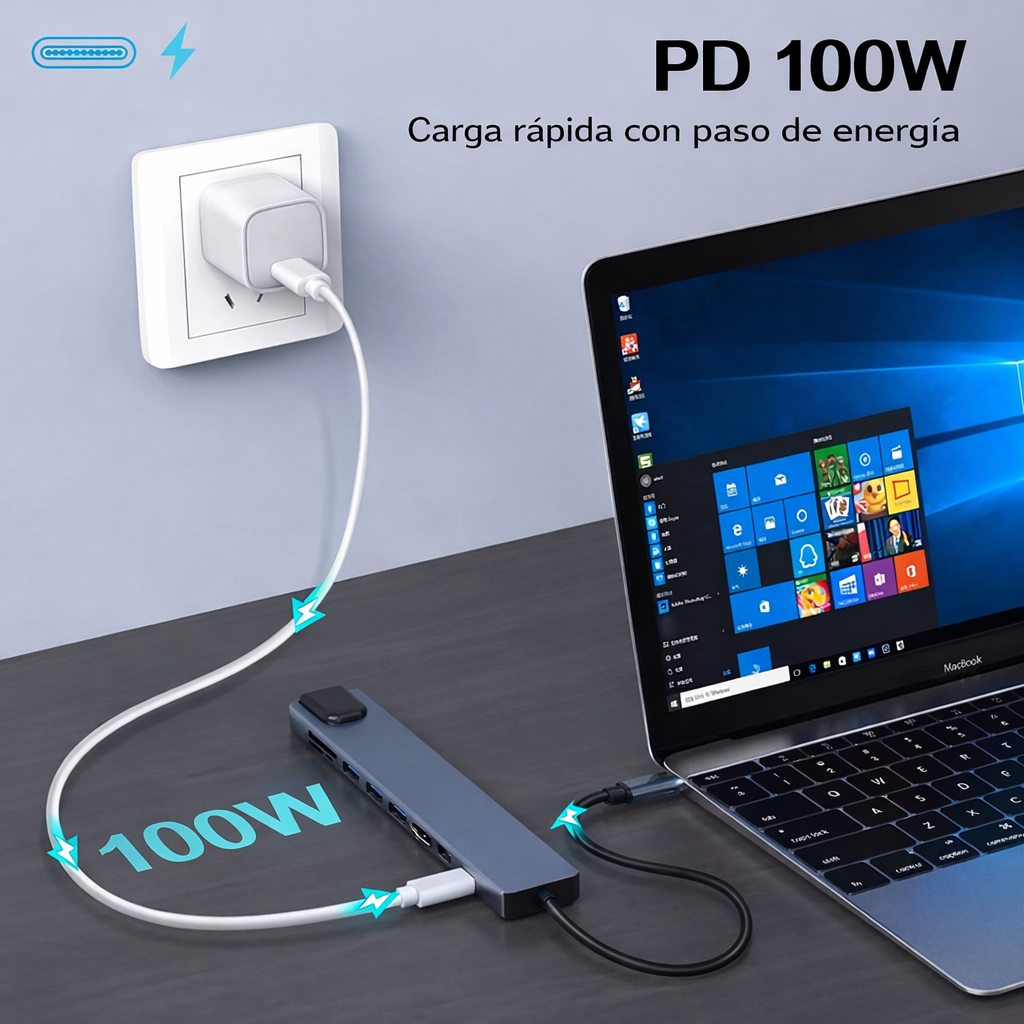 Adaptador USB Tipo C 10 en 1 - Image 5